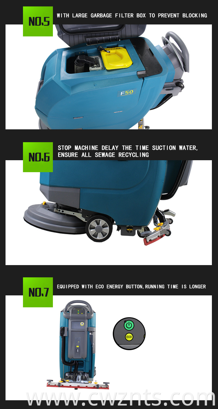 Easy Operation Auto Floor Washing Scrubber Machine